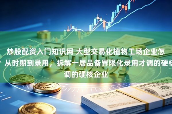 炒股配资入门知识网 大型交易化植物工场企业怎样选？从时期到录用，拆解一居品备界限化录用才调的硬核企业